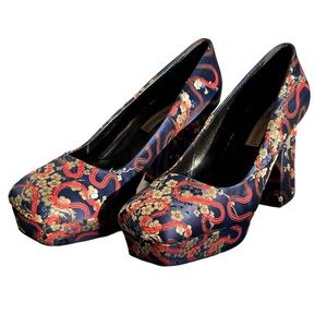 RARE Vivienne Westwood Vintage Flower Squiggle Shoes